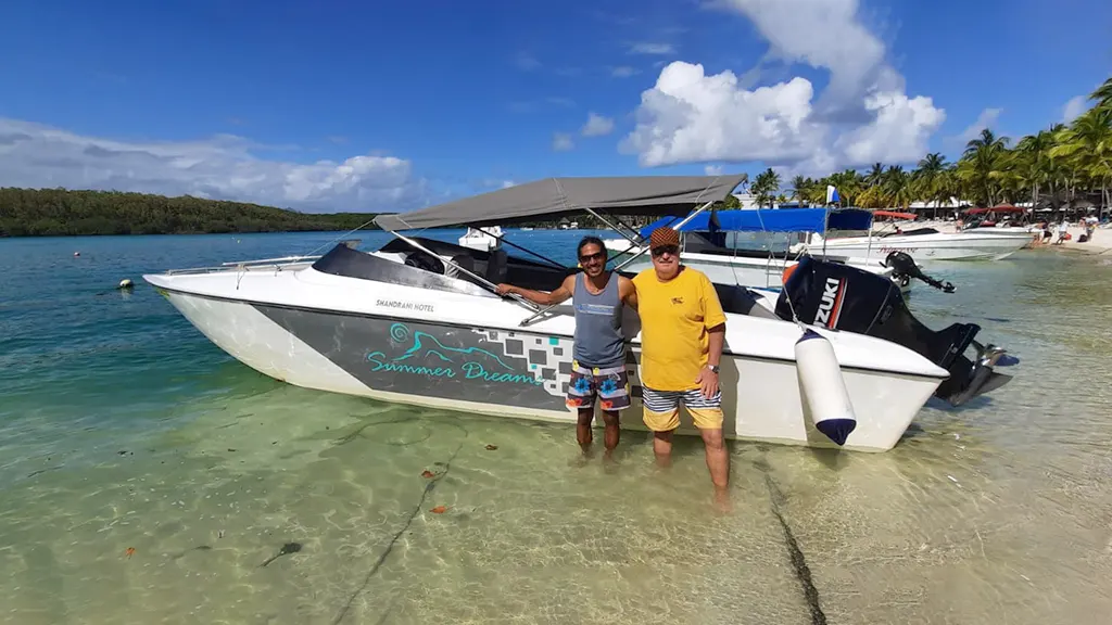 Summer Wings Speed Boat at Ile aux Cerfs